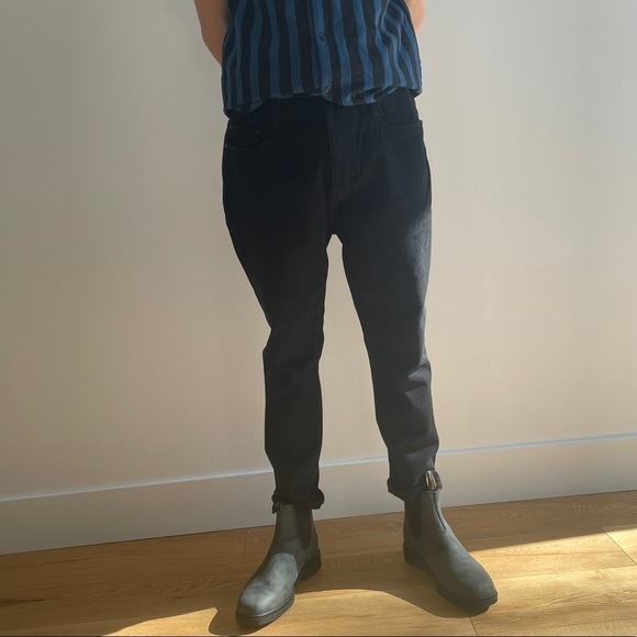 NWT OAK + FORT SLIM BLACK  JEANS - 32 - Picture 11 of 16